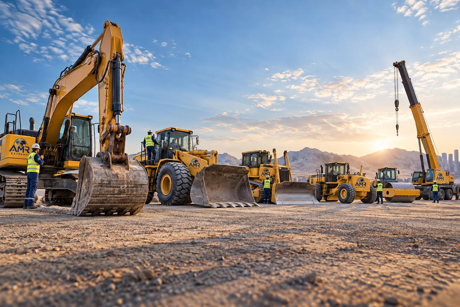 Equipment and fleet capabilities — heavy plant assembled for deployment