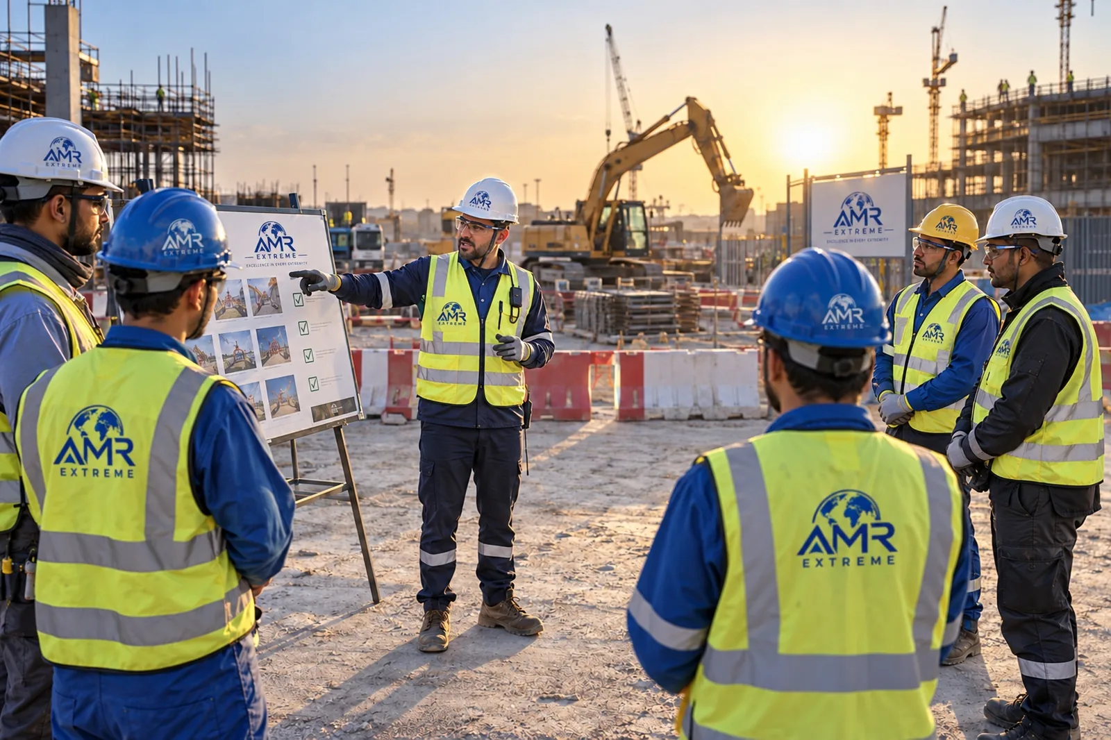 Quality, health, safety and environment — site briefing before work begins